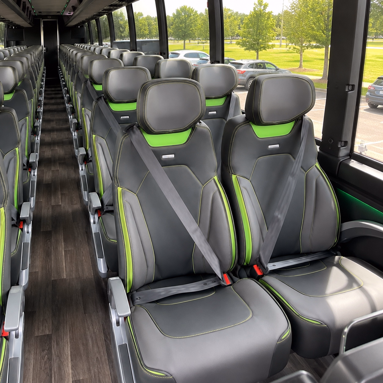 boynton beach charter bus services interior